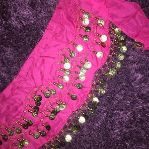 Pink & Gold Gypsy Belt